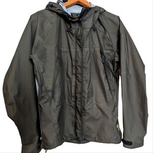 MOUNTAIN HARDWEAR Women's Conduit Windbreaker Rain Jacket Size 8 Army Green